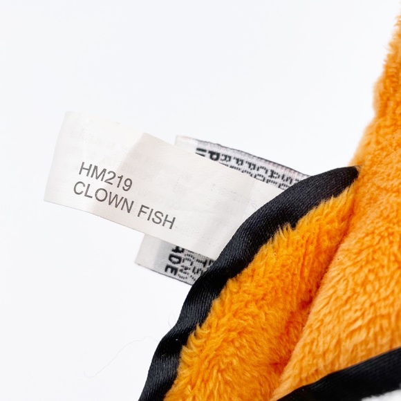 Ganz Webkinz HM219 Clown Fish Orange & White Fish Plus Stuffed Animal No Code - Picture 10 of 11